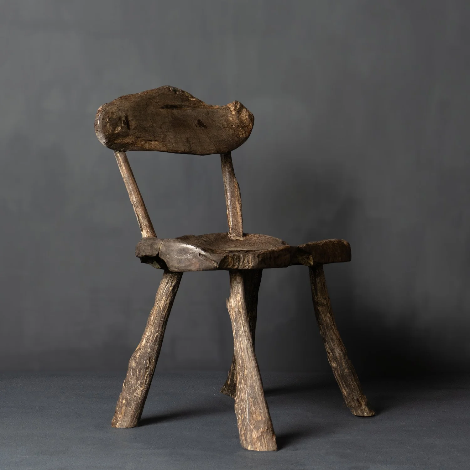 Vintage Primitive Naturalistic Ironwood Indoor/Outdoor Table and